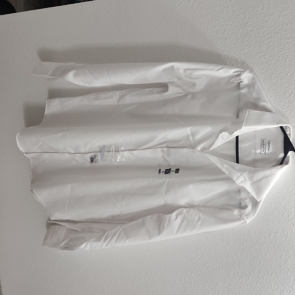 Calvin Klein White Slim Fit Dress Shirt